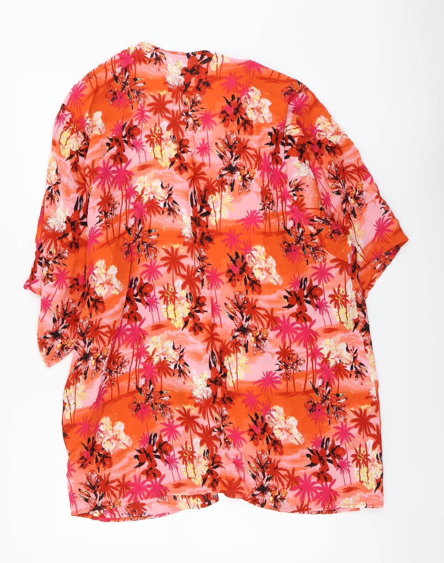 ASOS Womens Multicoloured Geometric Viscose Cover Up Size 12