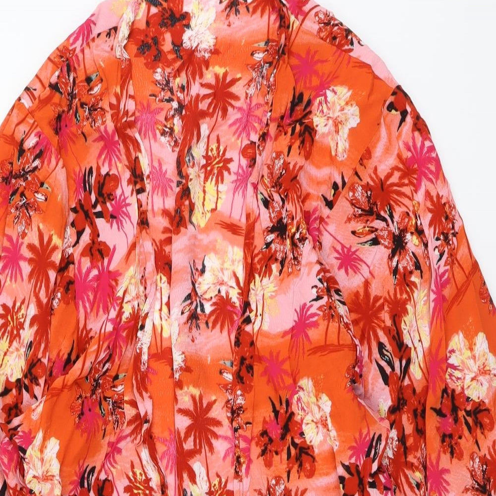 ASOS Womens Multicoloured Geometric Viscose Cover Up Size 12