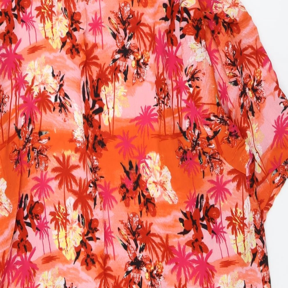 ASOS Womens Multicoloured Geometric Viscose Cover Up Size 12