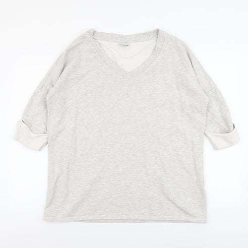 Noisy may Womens Grey Cotton Pullover Sweatshirt Size L Pullover