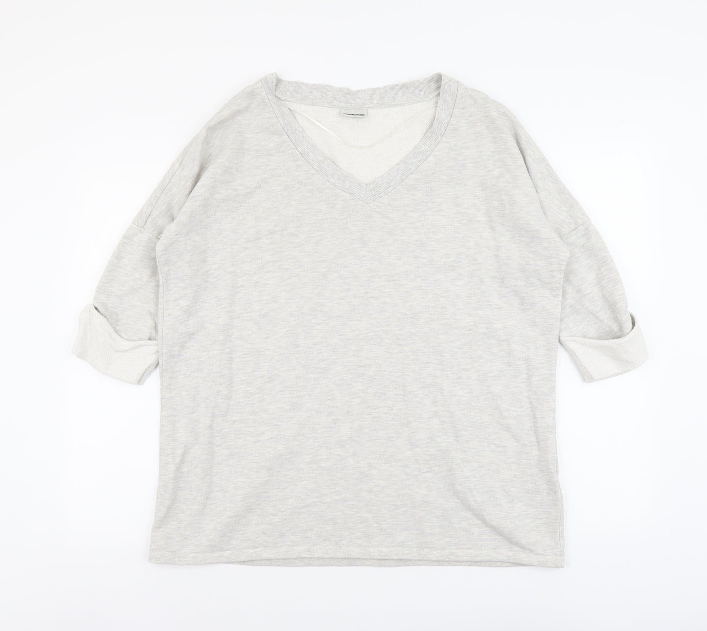 Noisy may Womens Grey Cotton Pullover Sweatshirt Size L Pullover