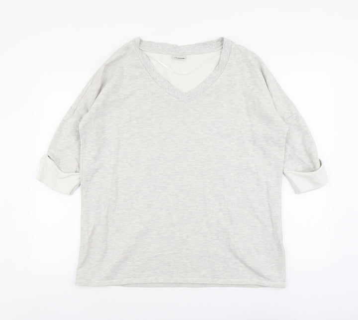Noisy may Womens Grey Cotton Pullover Sweatshirt Size L Pullover