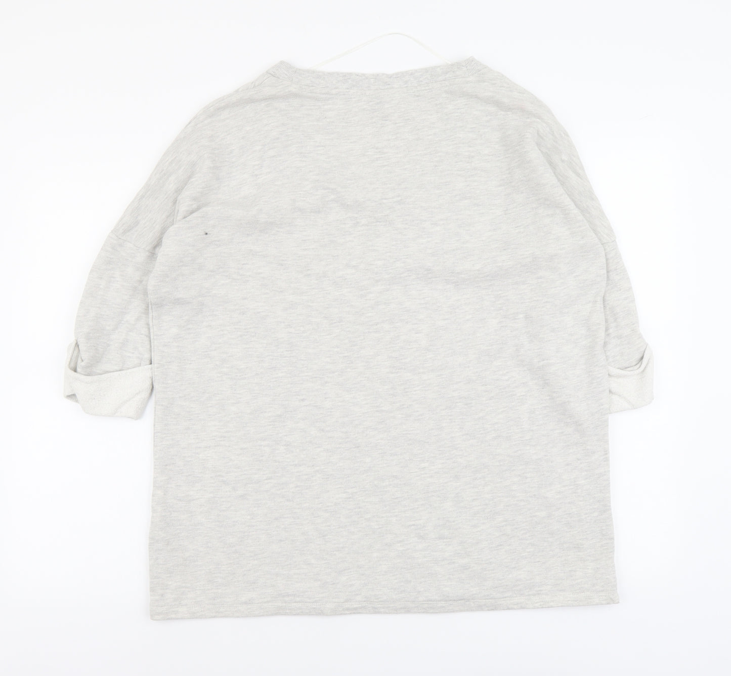 Noisy may Womens Grey Cotton Pullover Sweatshirt Size L Pullover