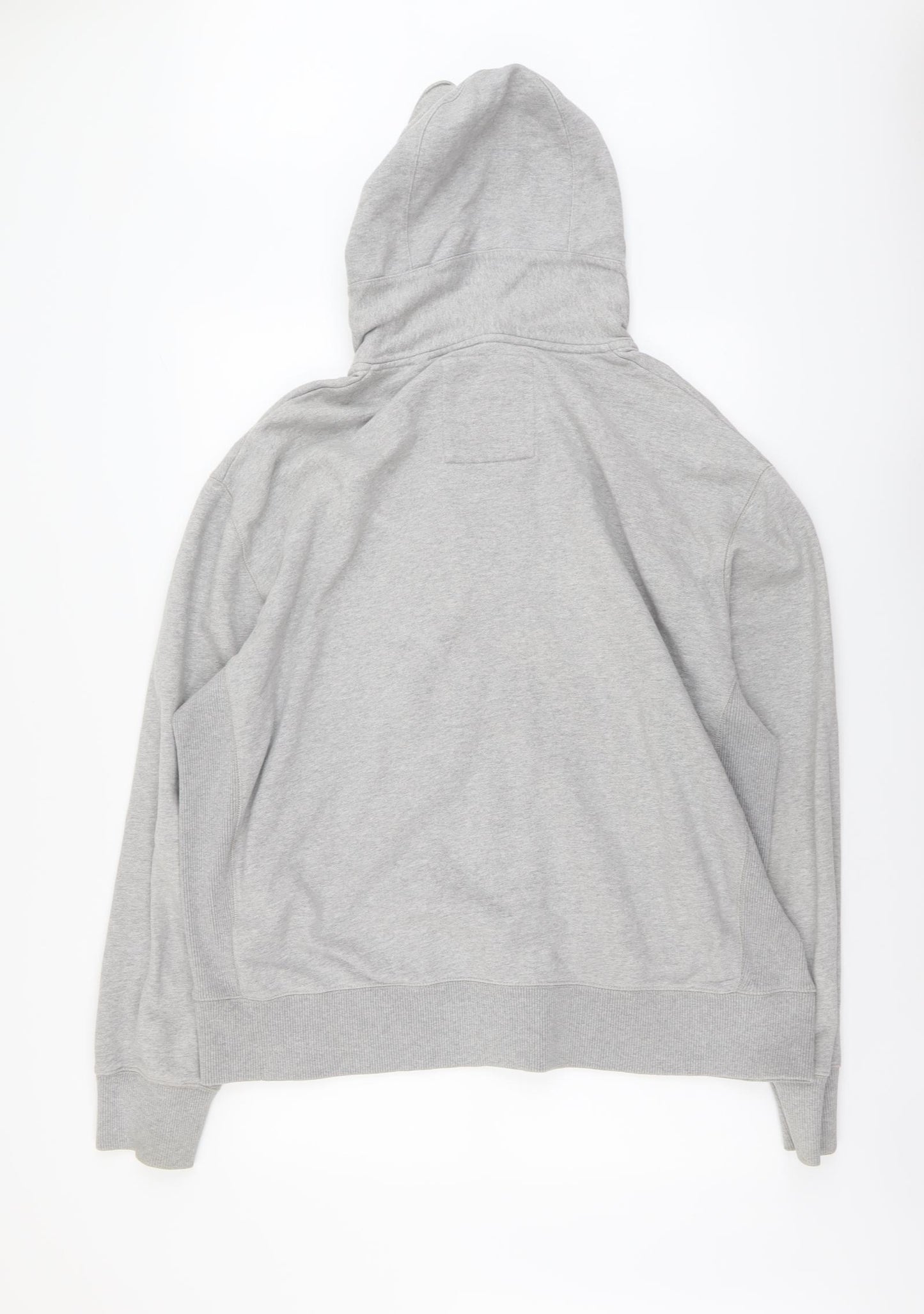 NEXT Mens Grey Cotton Full Zip Hoodie Size 2XL