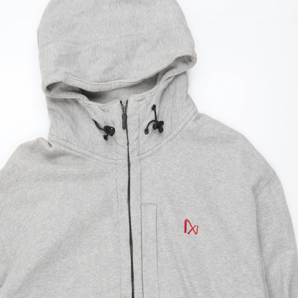 NEXT Mens Grey Cotton Full Zip Hoodie Size 2XL