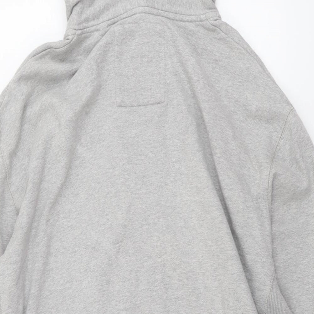 NEXT Mens Grey Cotton Full Zip Hoodie Size 2XL