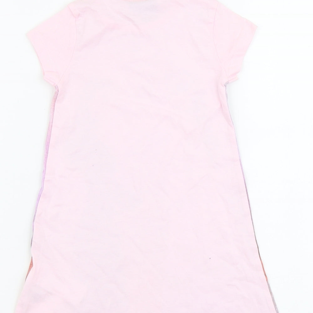 Frozen Girls Orange Cotton Trapeze & Swing Size 2-3 Years Round Neck Pullover - Sister Love