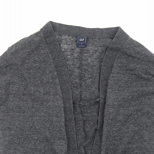 Gap Womens Grey V-Neck Cotton Cardigan Jumper Size XS