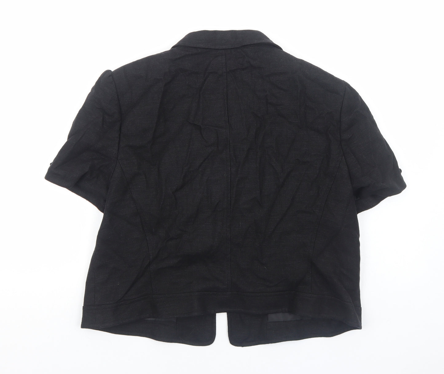 Debenhams Womens Black Jacket Blazer Size 18 Button