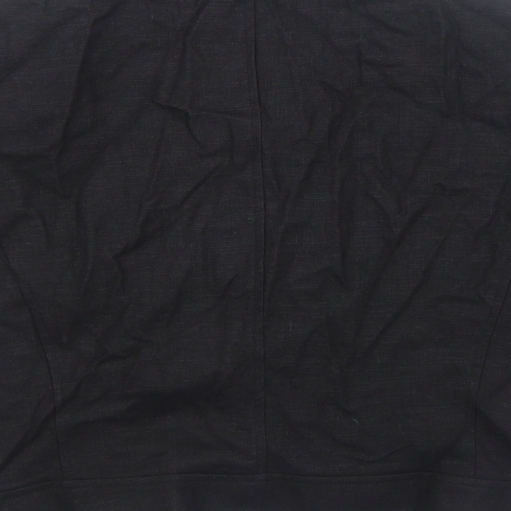 Debenhams Womens Black Jacket Blazer Size 18 Button