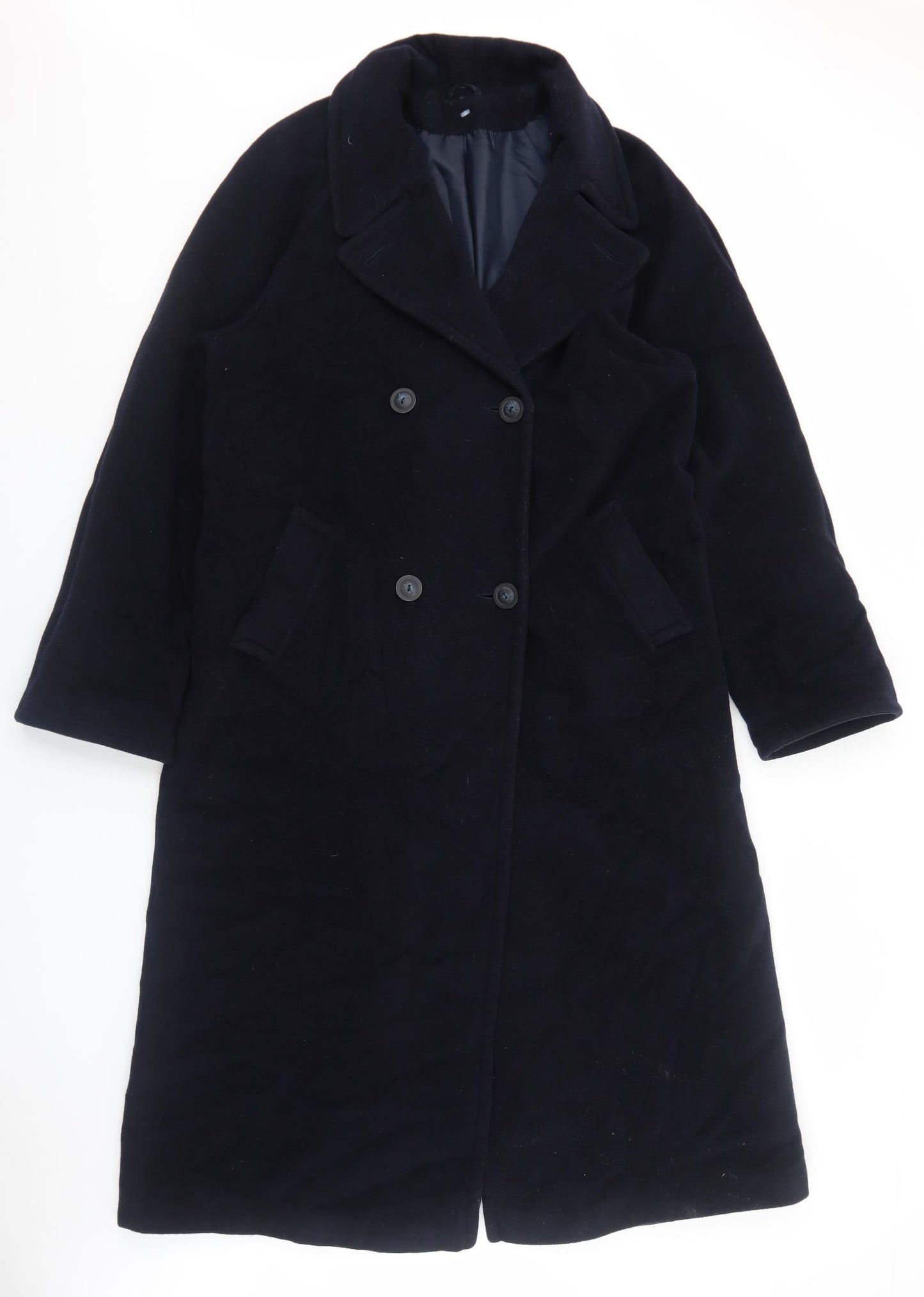Dorothy Perkins Womens Blue Pea Coat Coat Size 14 Button