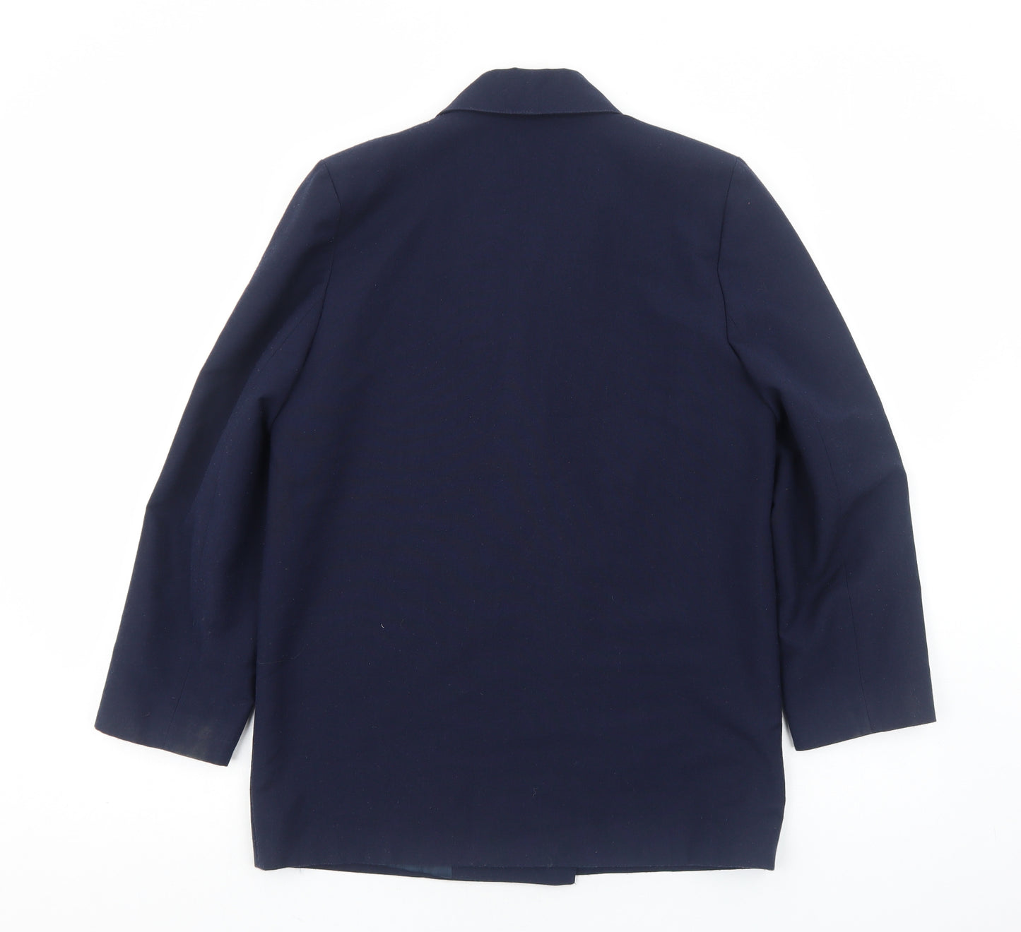 OPUS Womens Blue Cotton Jacket Blazer Size 10