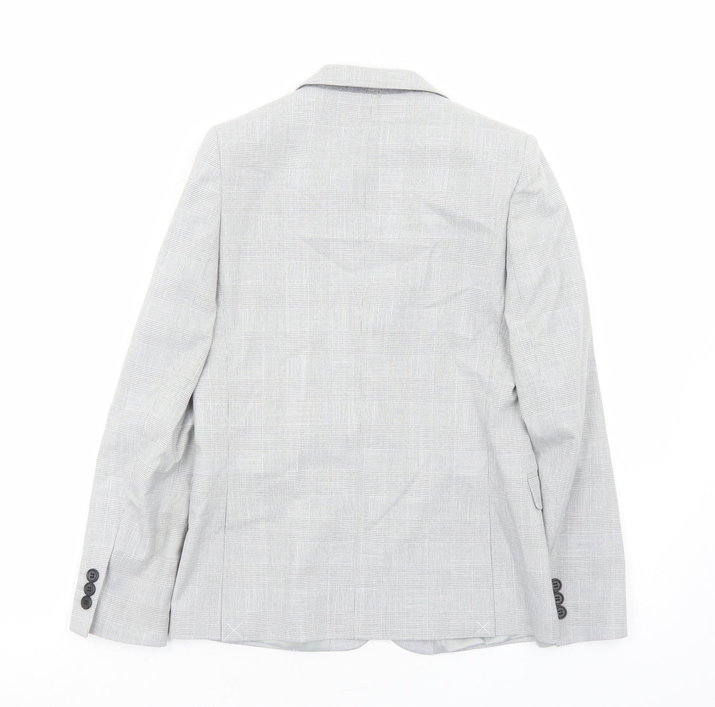 Marks and Spencer Boys Grey Jacket Blazer Size 11-12 Years Button