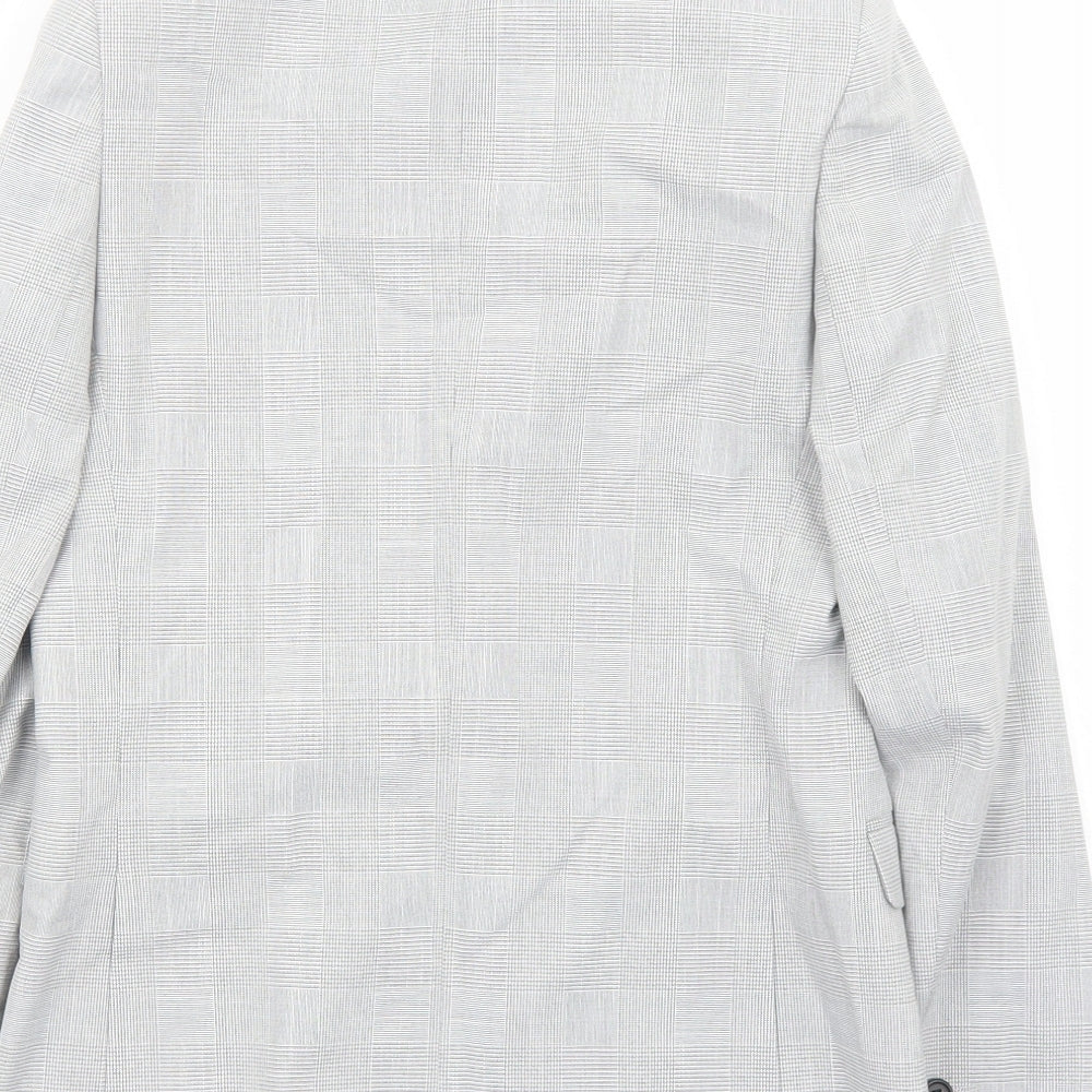 Marks and Spencer Boys Grey Jacket Blazer Size 11-12 Years Button
