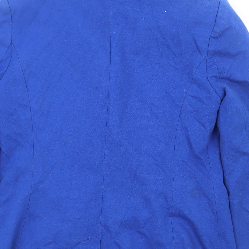 Dunnes Stores Womens Blue Jacket Blazer Size 14 Button
