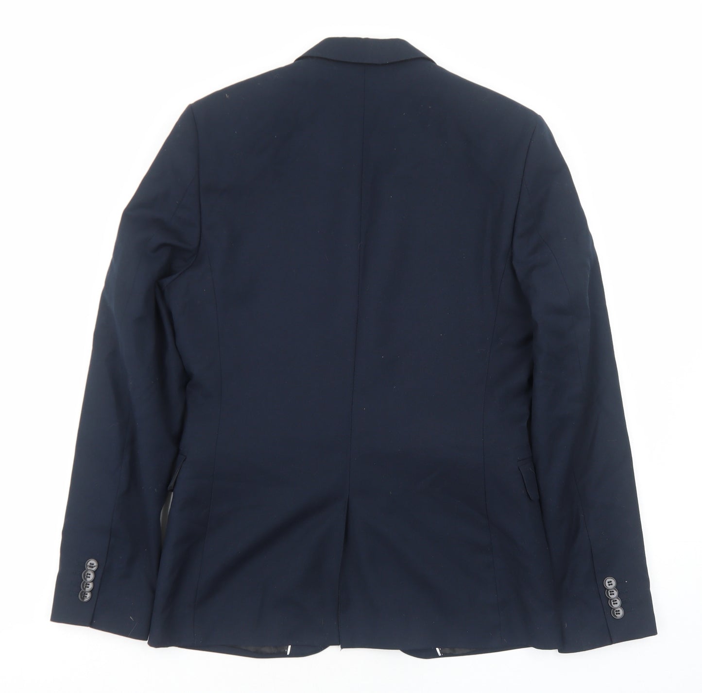 H&M Mens Blue Cotton Jacket Blazer Size L Regular