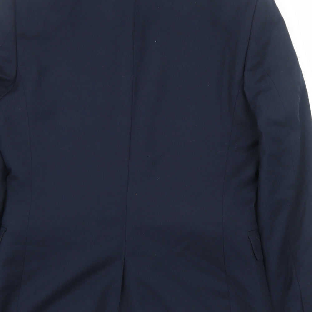 H&M Mens Blue Cotton Jacket Blazer Size L Regular