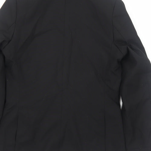 Marks and Spencer Boys Black Jacket Blazer Size 10-11 Years Button