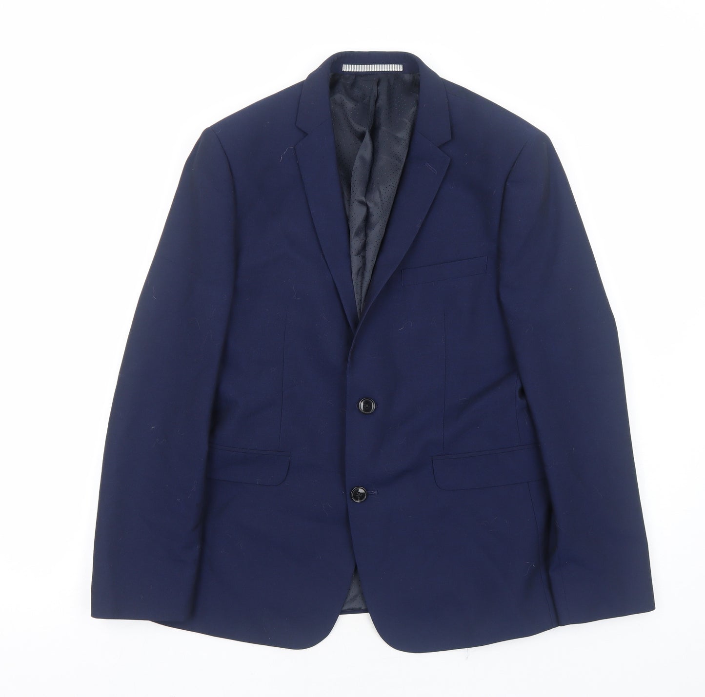 Burton Mens Blue Polyester Jacket Blazer Size S Regular