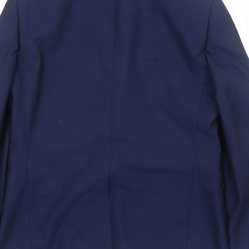 Burton Mens Blue Polyester Jacket Blazer Size S Regular