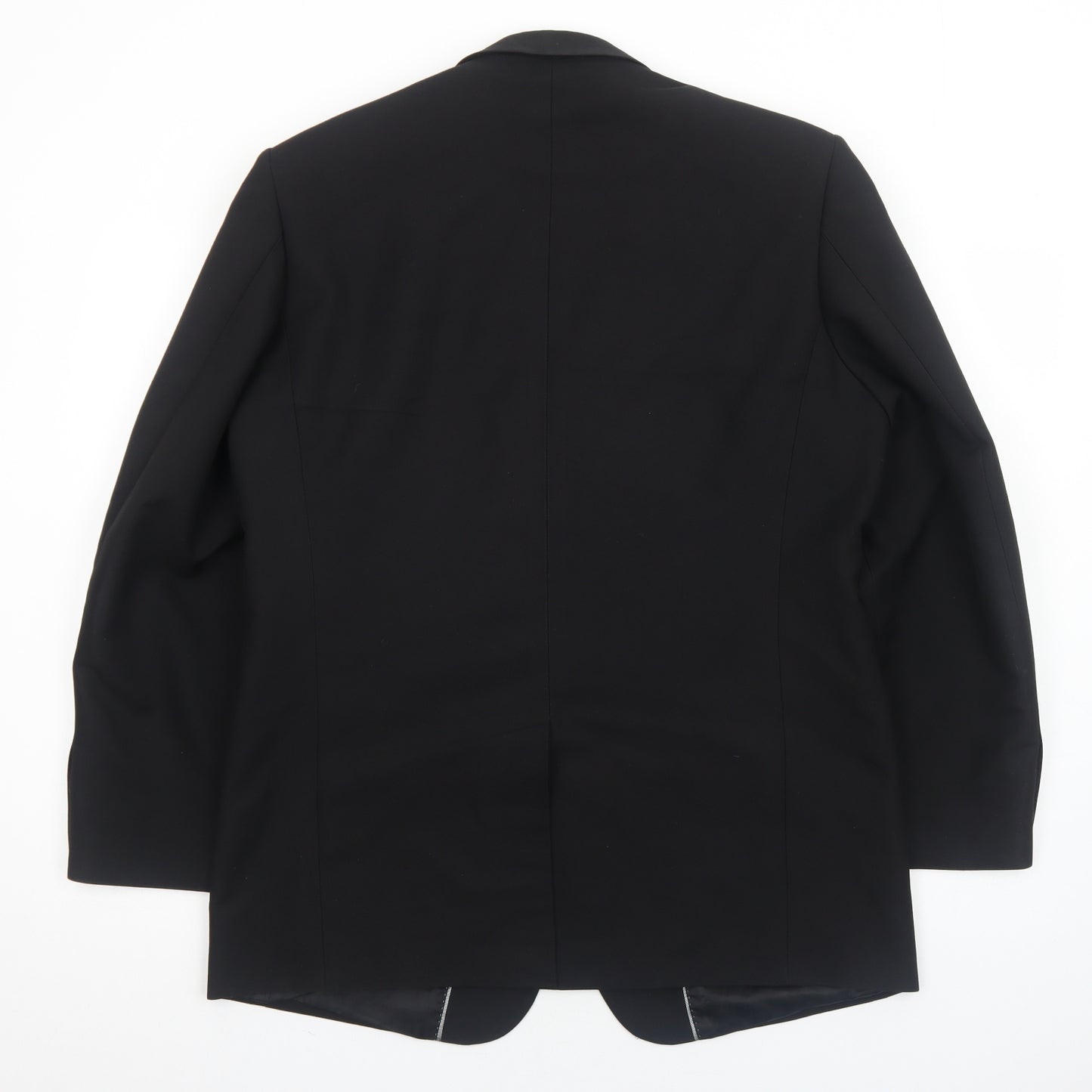 Cedar Wood State Mens Black Polyester Jacket Blazer Size M Regular