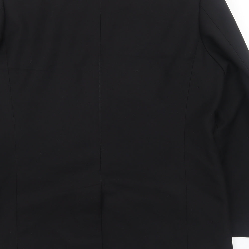 Cedar Wood State Mens Black Polyester Jacket Blazer Size M Regular