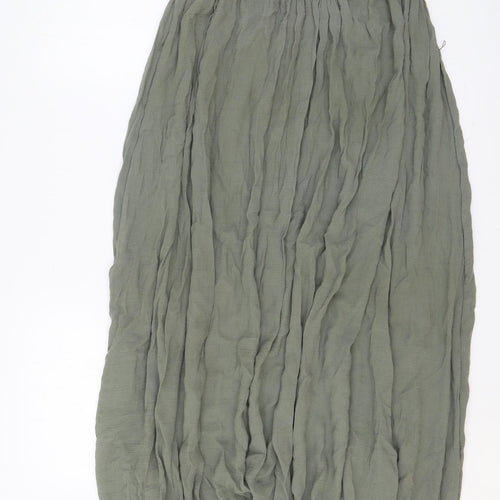 French Connection Womens Green 100% Cotton A-Line Size 8 Round Neck Pullover