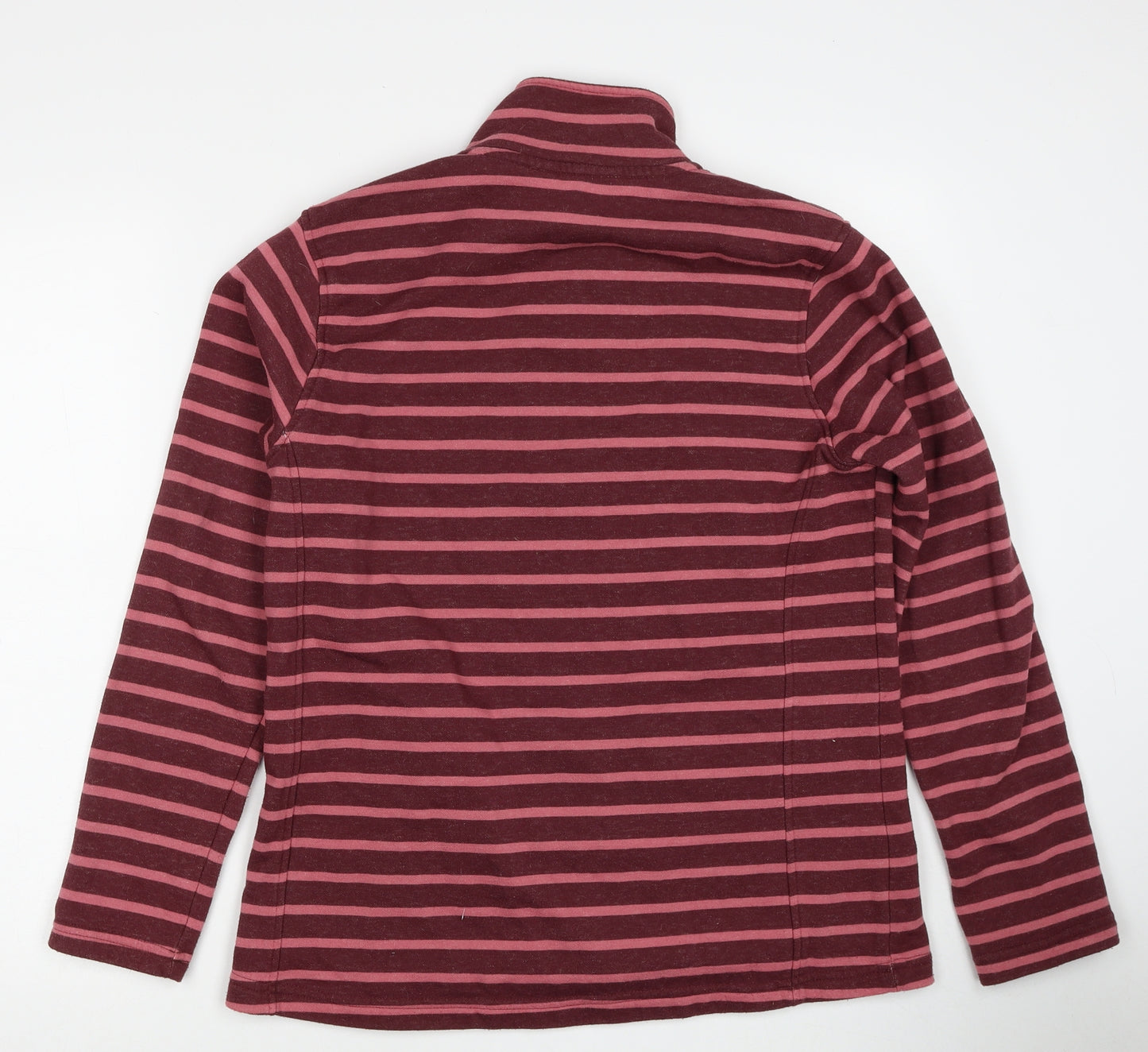 Mountain Warehouse Womens Pink Striped Cotton Pullover Sweatshirt Size 12 Pullover