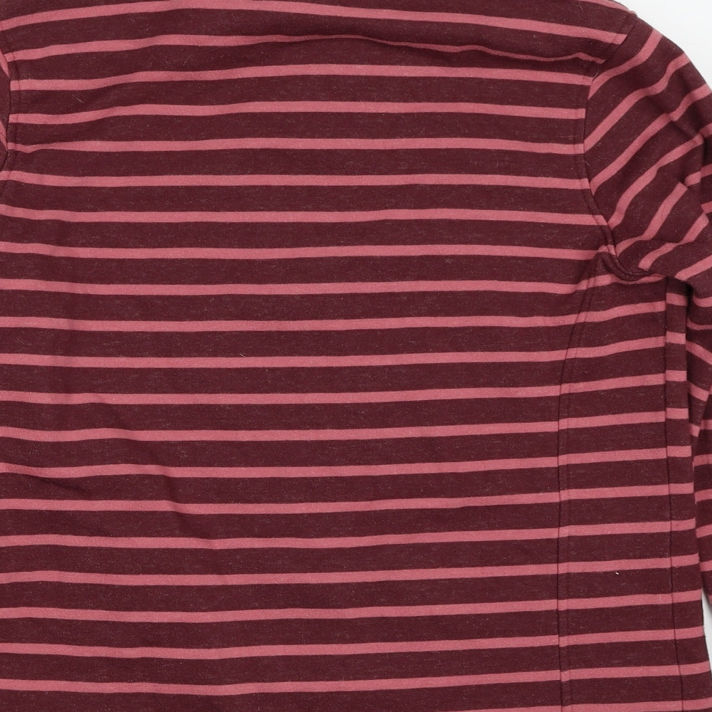 Mountain Warehouse Womens Pink Striped Cotton Pullover Sweatshirt Size 12 Pullover