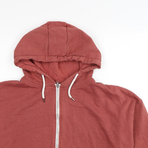 Primark Womens Red Cotton Full Zip Hoodie Size 18 Zip - Size 18-20