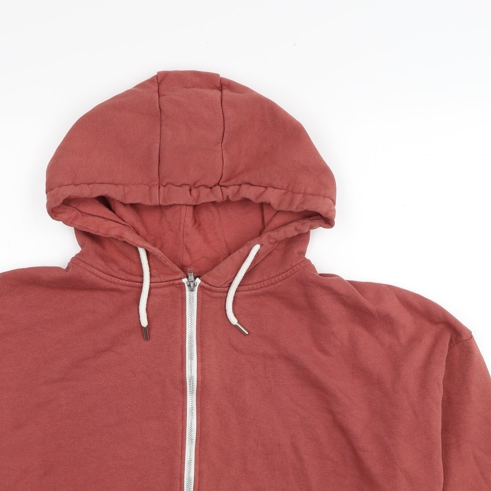 Primark Womens Red Cotton Full Zip Hoodie Size 18 Zip - Size 18-20