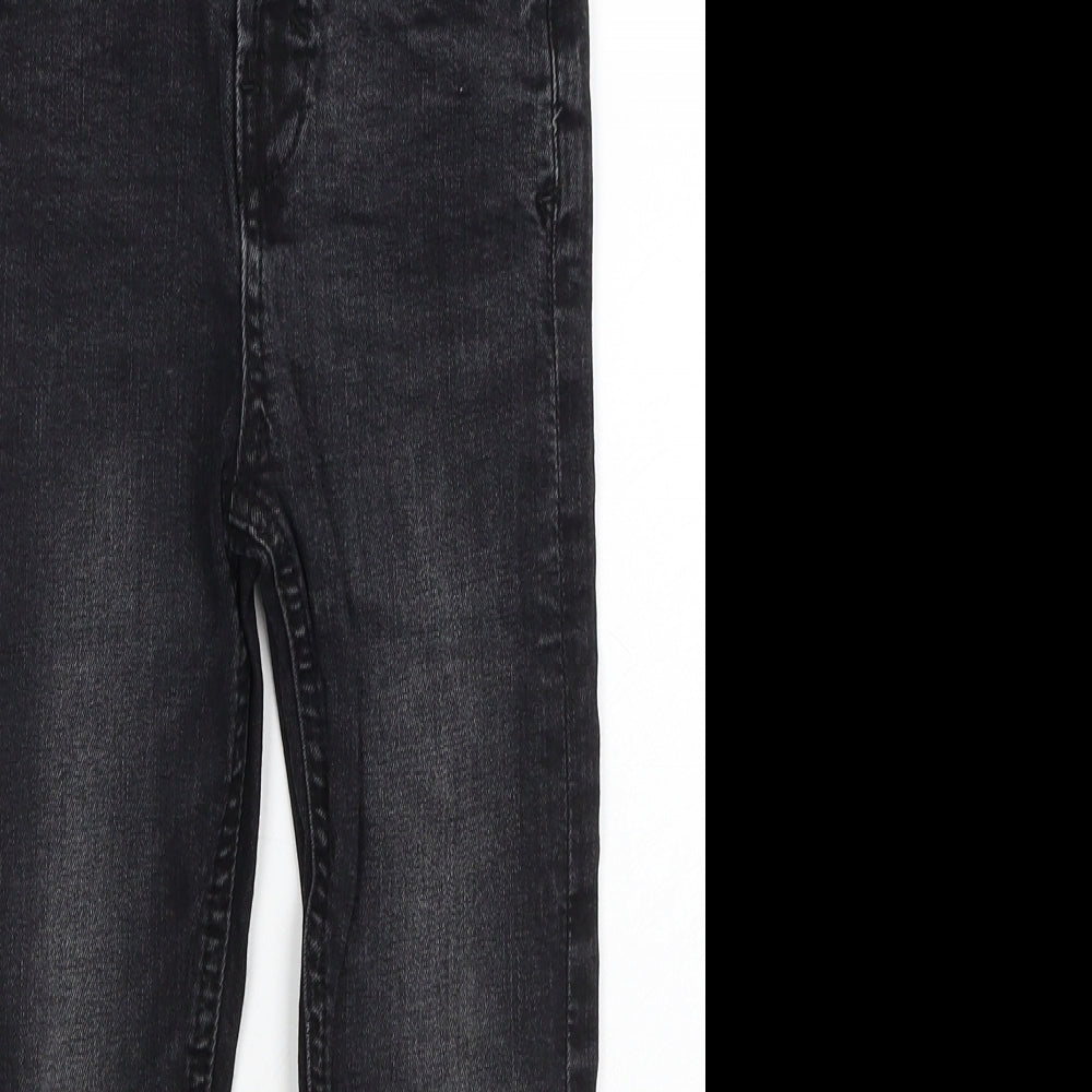 George Boys Black Cotton Skinny Jeans Size 5-6 Years Regular Button