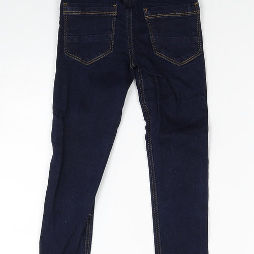 NEXT Boys Blue Cotton Straight Jeans Size 4XL Regular Zip