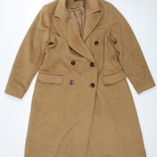 Marks and Spencer Womens Brown Trench Coat Coat Size 16 Button