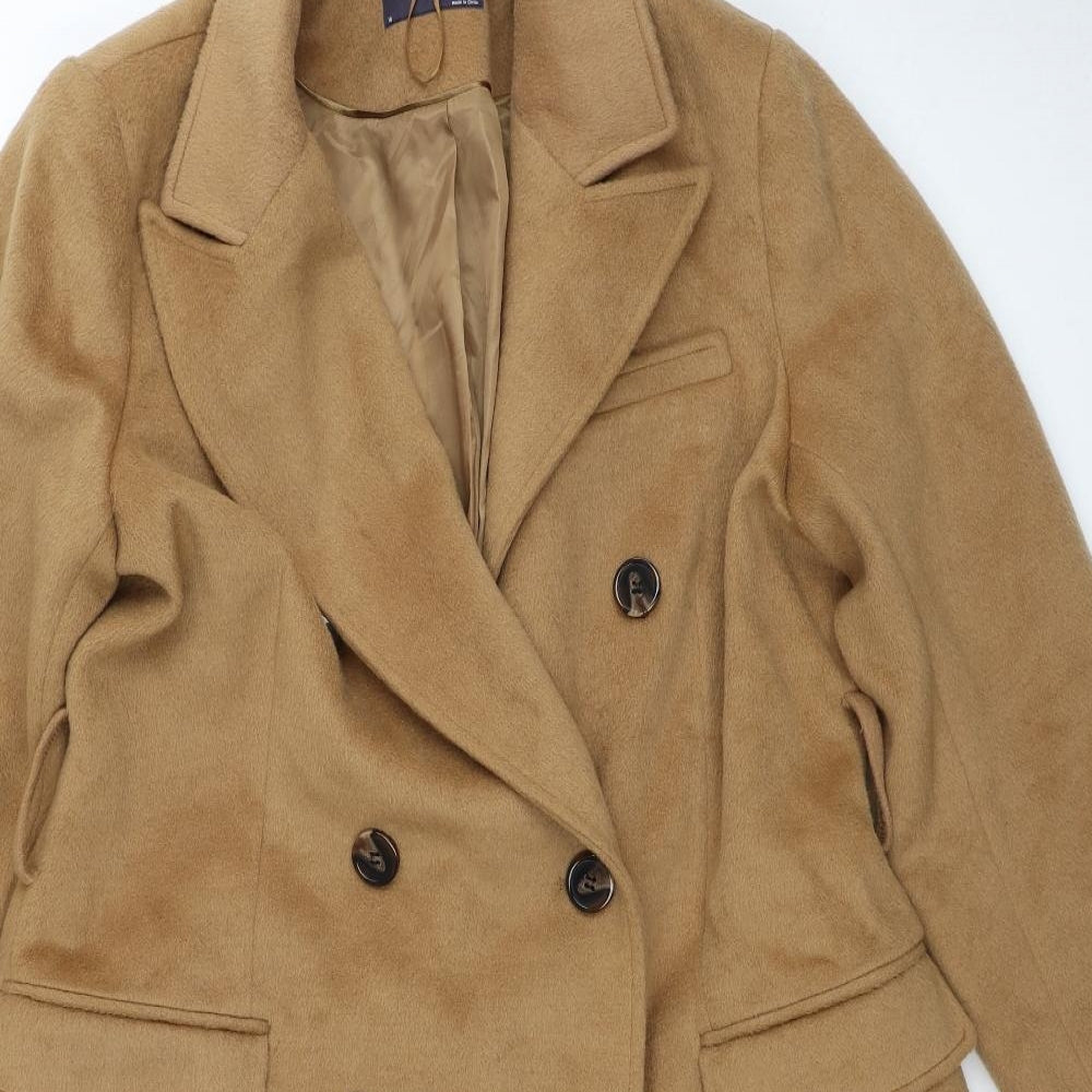 Marks and Spencer Womens Brown Trench Coat Coat Size 16 Button