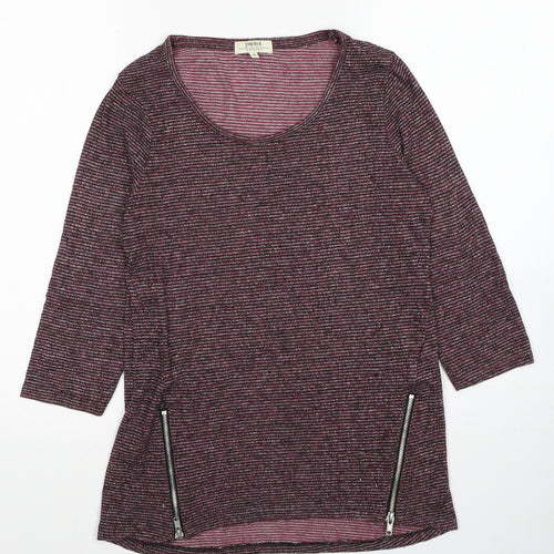 Papaya Womens Beige Cotton Tunic T-Shirt Size S Scoop Neck