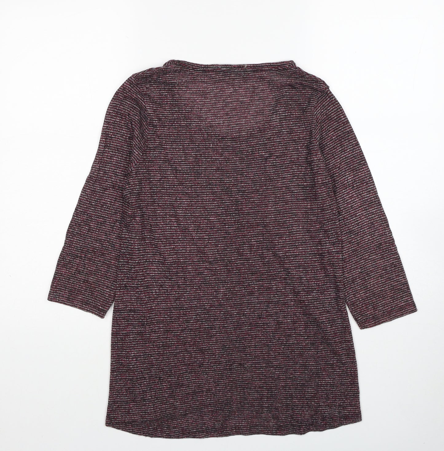 Papaya Womens Beige Cotton Tunic T-Shirt Size S Scoop Neck