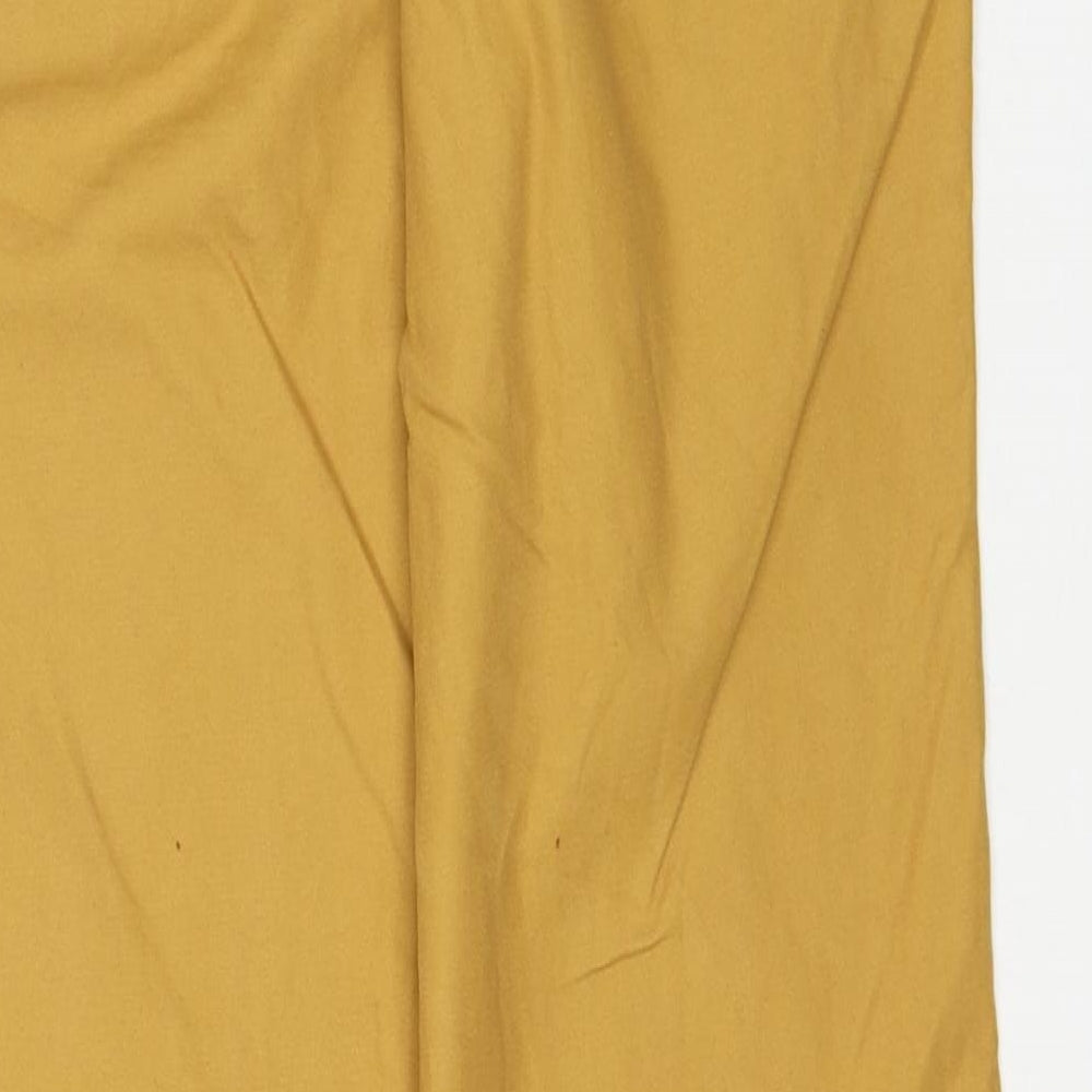 Fat Face Boys Yellow Cotton Chino Trousers Size 12-13 Years Regular Zip