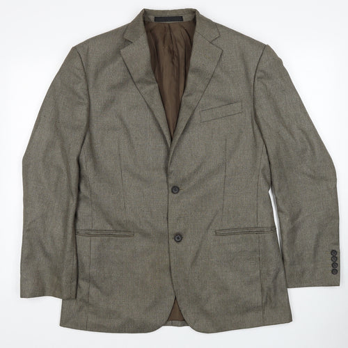 Marks and Spencer Mens Brown Polyester Jacket Blazer Size M Regular