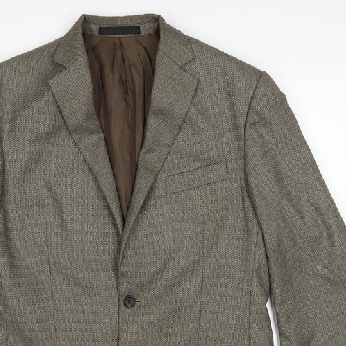 Marks and Spencer Mens Brown Polyester Jacket Blazer Size M Regular