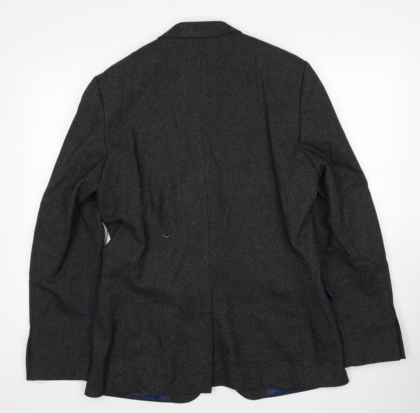 Marks and Spencer Mens Grey Wool Jacket Blazer Size 40 Regular