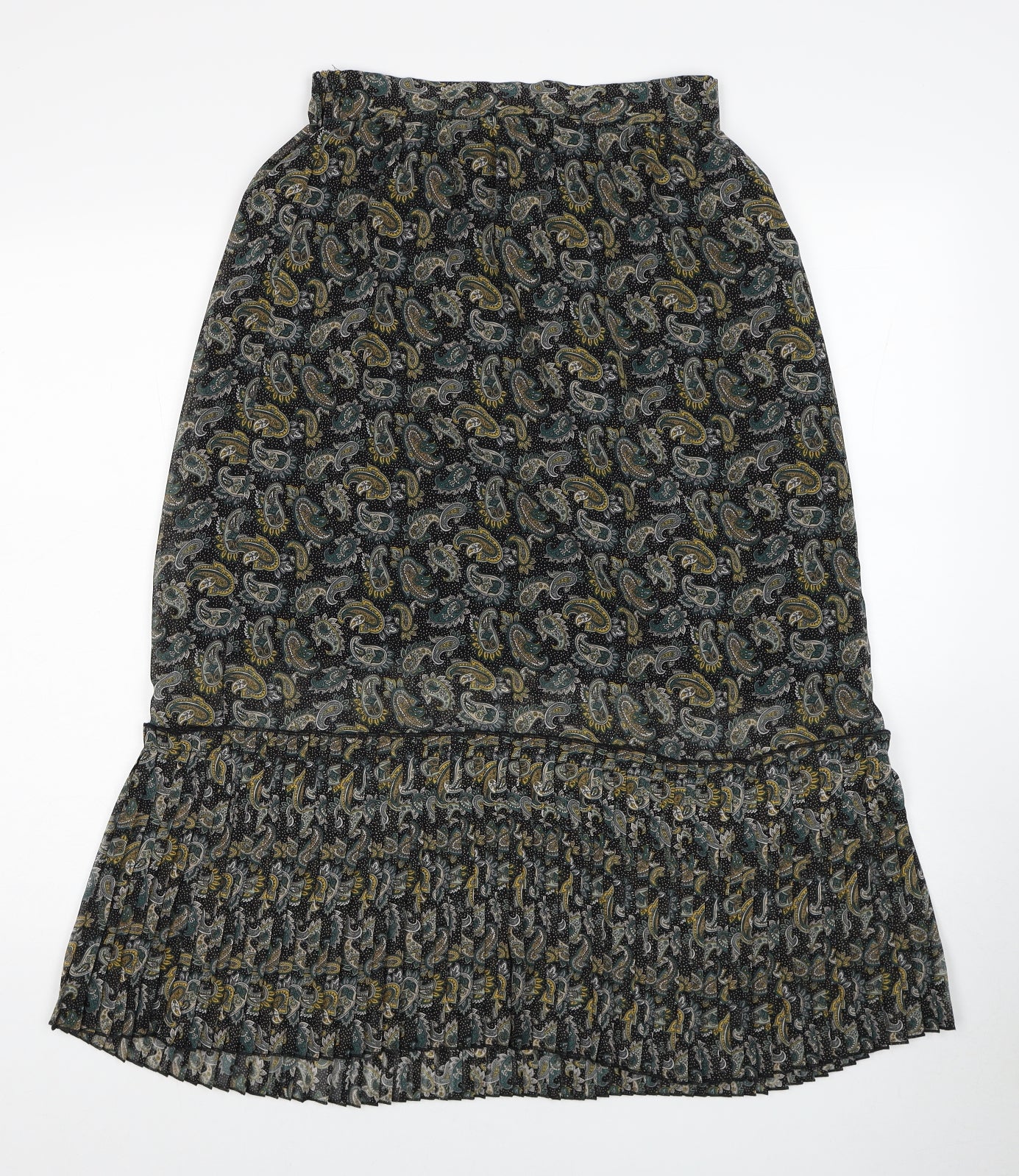 Topshop Womens Multicoloured Paisley Polyester Peasant Skirt Size 10