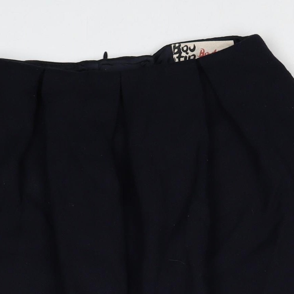 Jaeger Womens Black Polyester Tulip Skirt Size 6 Zip