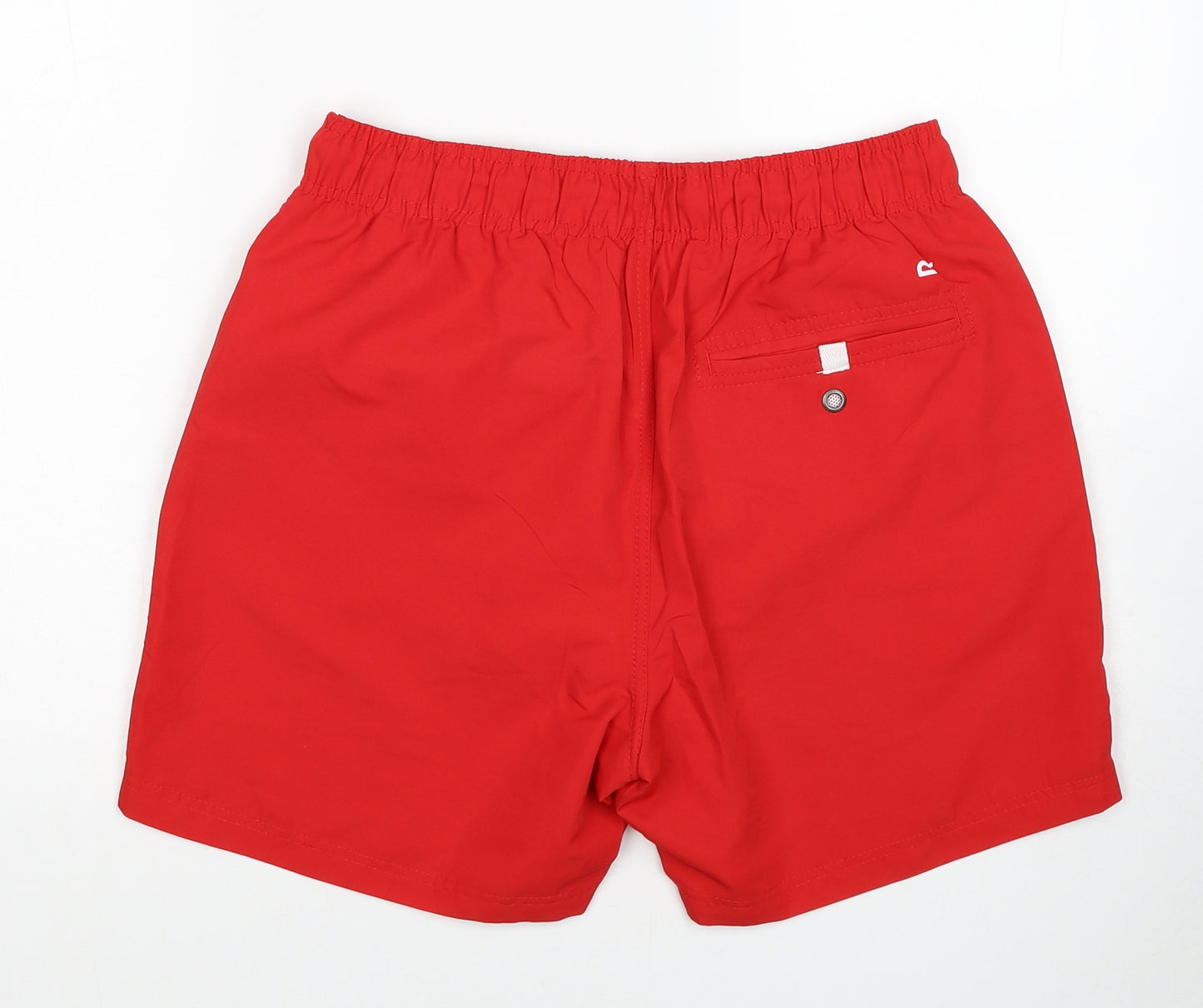 Regatta Mens Red Polyester Athletic Shorts Size S Regular Drawstring