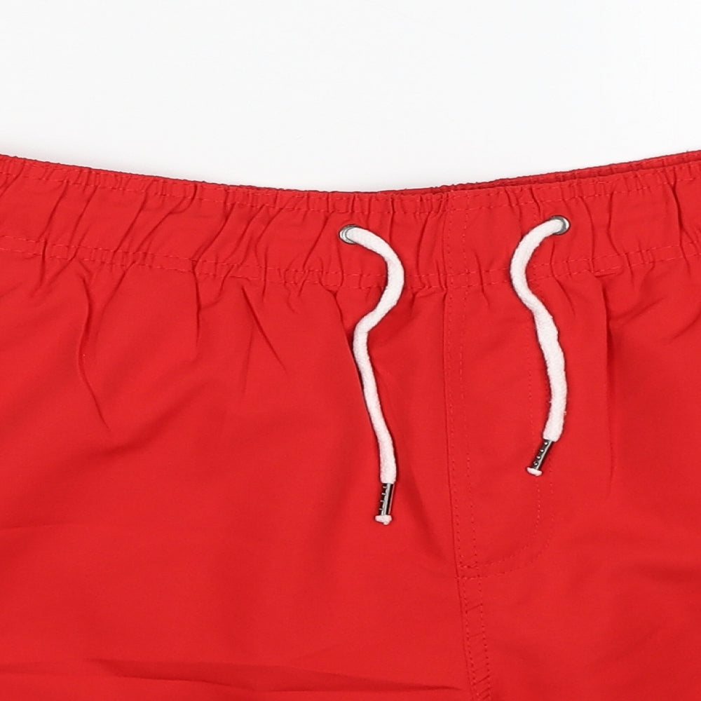 Regatta Mens Red Polyester Athletic Shorts Size S Regular Drawstring