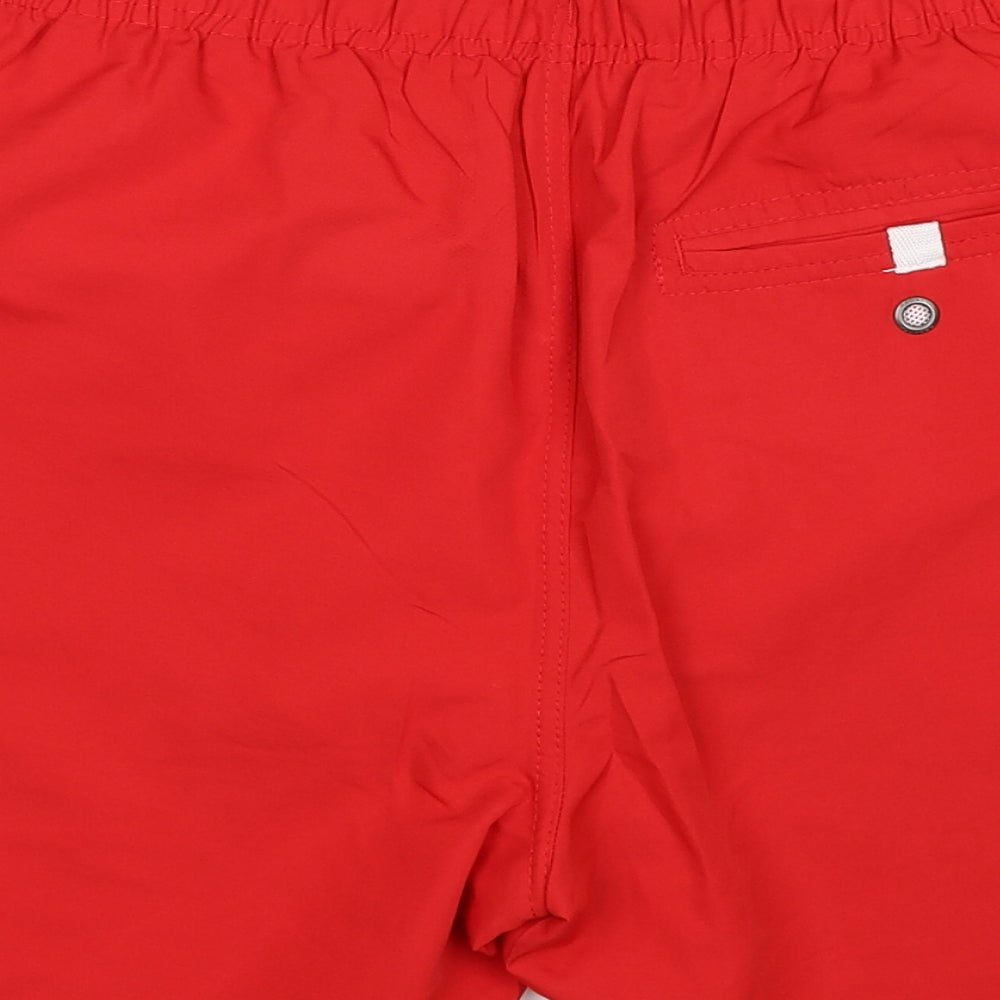 Regatta Mens Red Polyester Athletic Shorts Size S Regular Drawstring