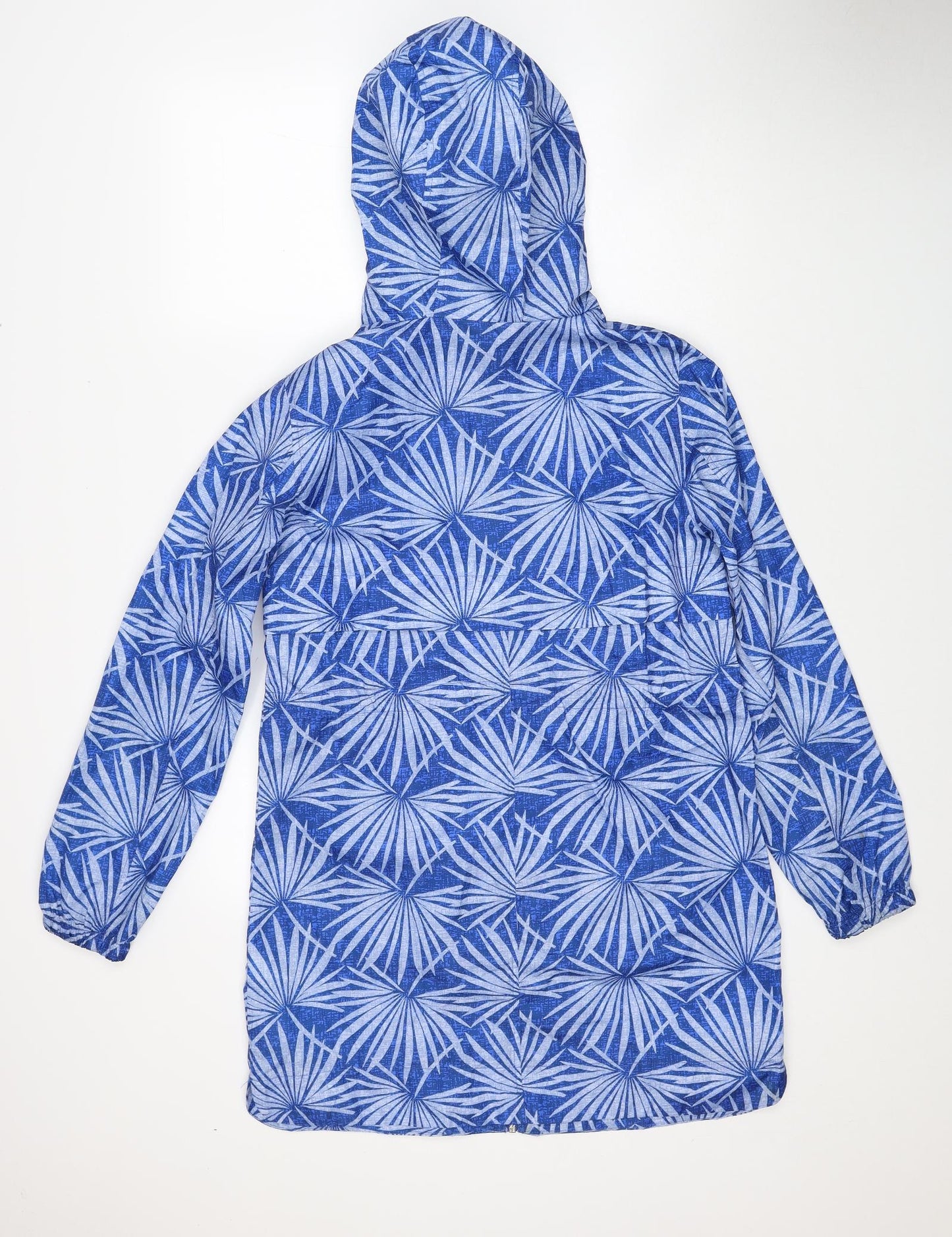 Marks and Spencer Womens Blue Geometric Jacket Size S Zip