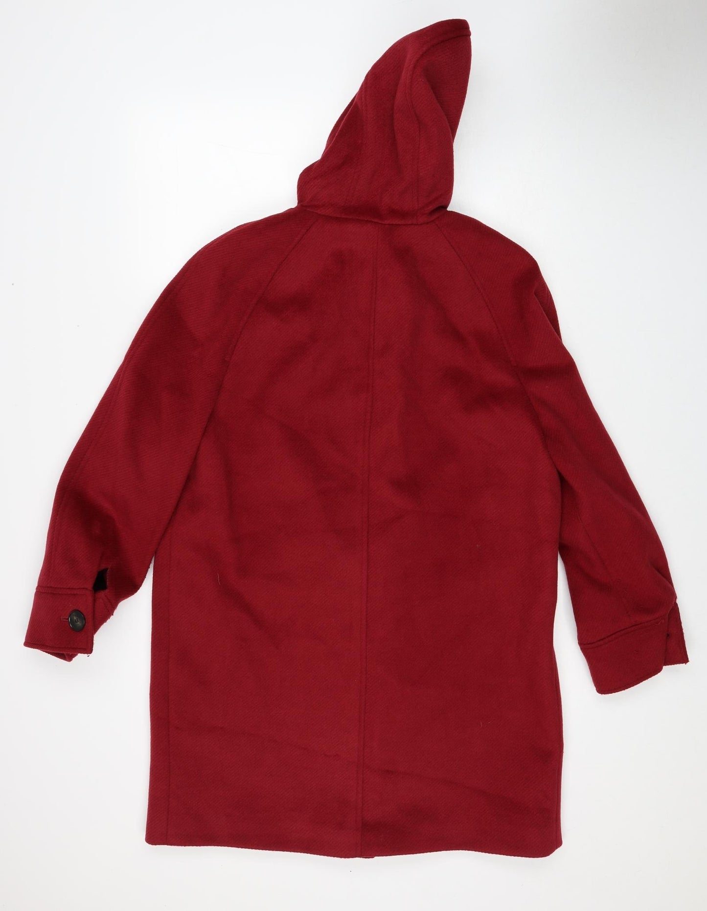 Marks and Spencer Womens Red Pea Coat Coat Size 12 Zip
