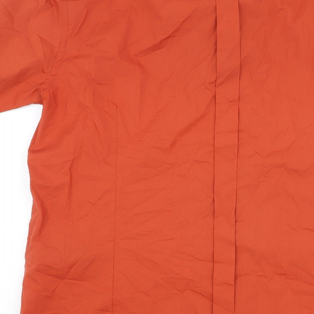 Cold Method Mens Orange Cotton Button-Up Size XL Collared Button