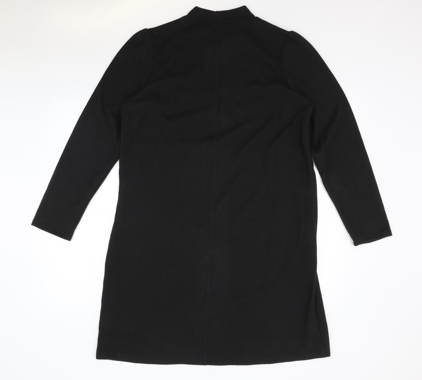 George Womens Black Polyester Jumper Dress Size 18 Mock Neck Pullover